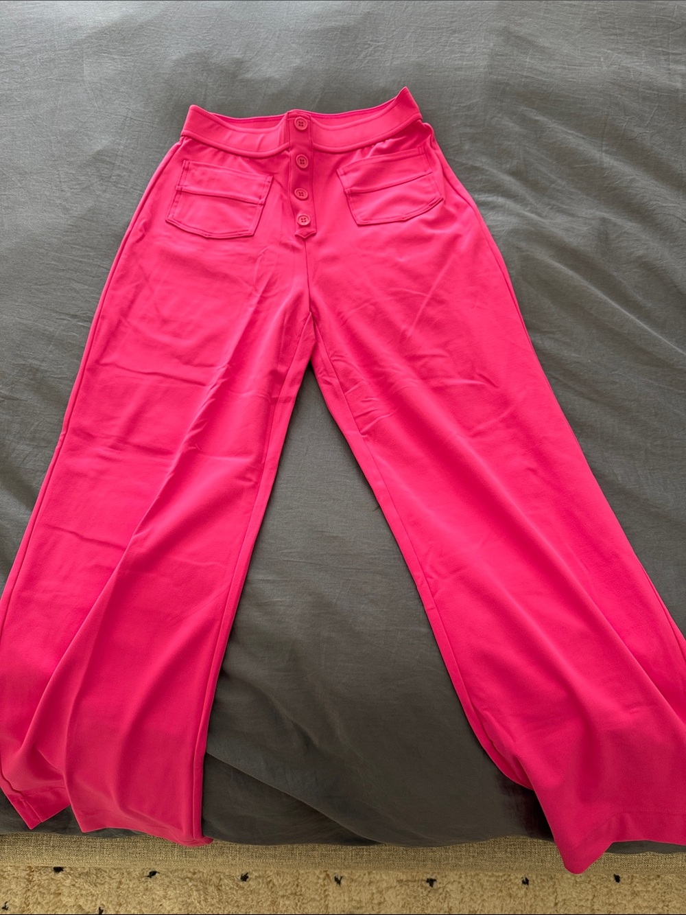Halara High-Waist Pants in Hot Pink